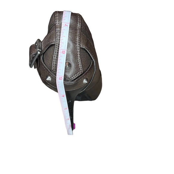 Simply Vera Vera Wang Brown Leather Stilettos Heels Womens Size 7 Pointed Toe - Picture 11 of 11